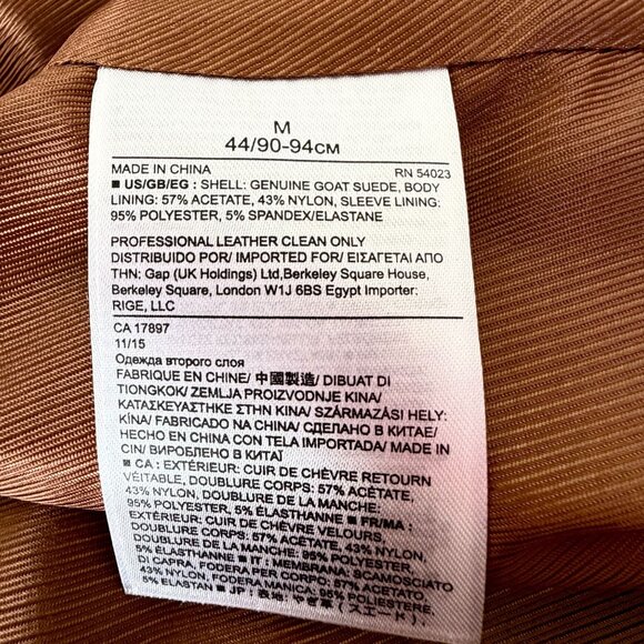 Banana Republic Womens Brown Suede Double-Breasted Trench Coat M NWT MSRP $698 - Picture 12 of 15